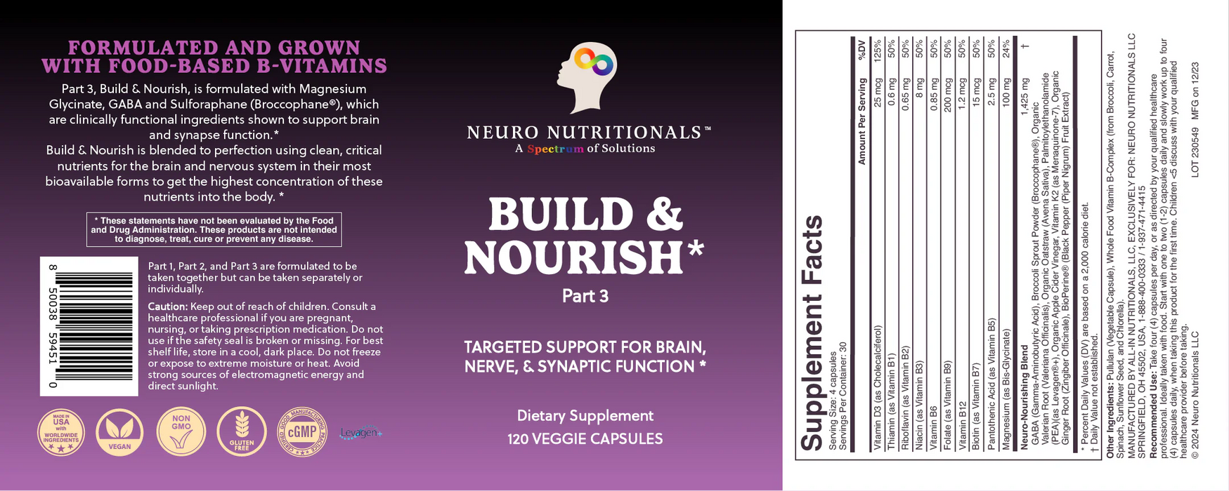 Neuro Nutritionals Build & Nourish*